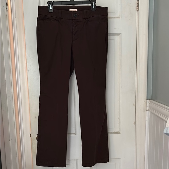 🇺🇸3/$25 🇺🇸 Ladies 12 Dockers Chocolate Brown Metro Trouser Pants - Picture 1 of 3